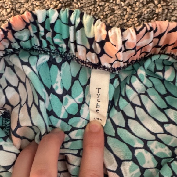 Tyche Multicolor Snake Print Women's Athletic Shorts - Picture 3 of 4